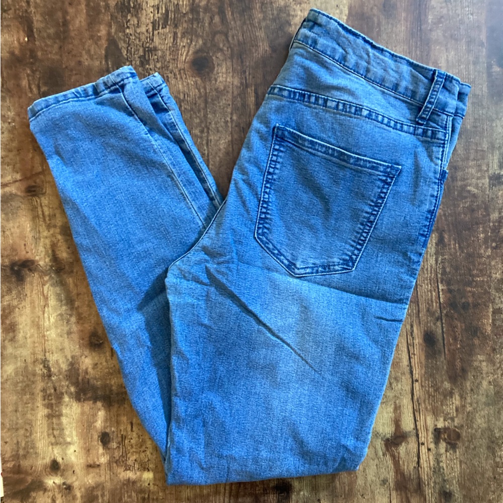 Forever 21 skinny jeans high waisted light blue size 29